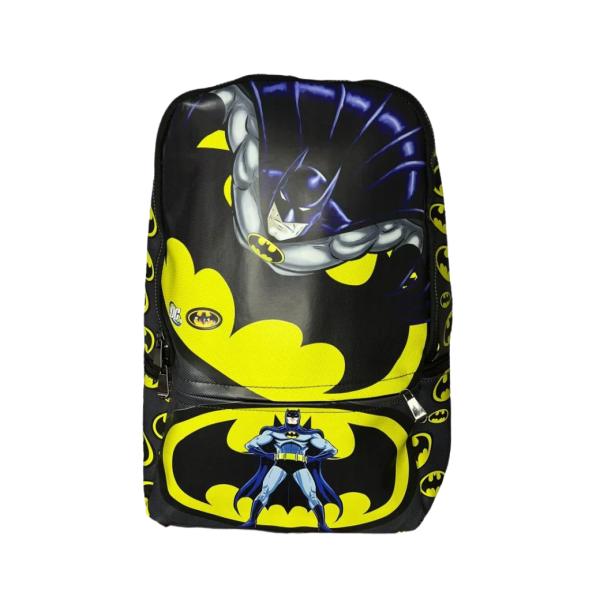 Bolso Batman Capa Morada - Dc Comics Fondo Negro