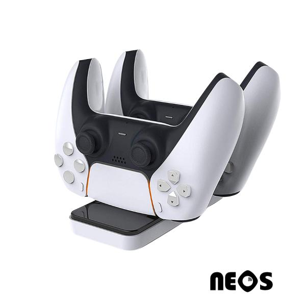 Base  Carga De Controles Ps5 - 2 Dobe Color Blanco