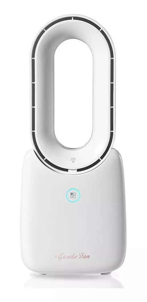 Abanico Ventilador Mini Sin Cuchillas Usb Recargable F1 Blanco