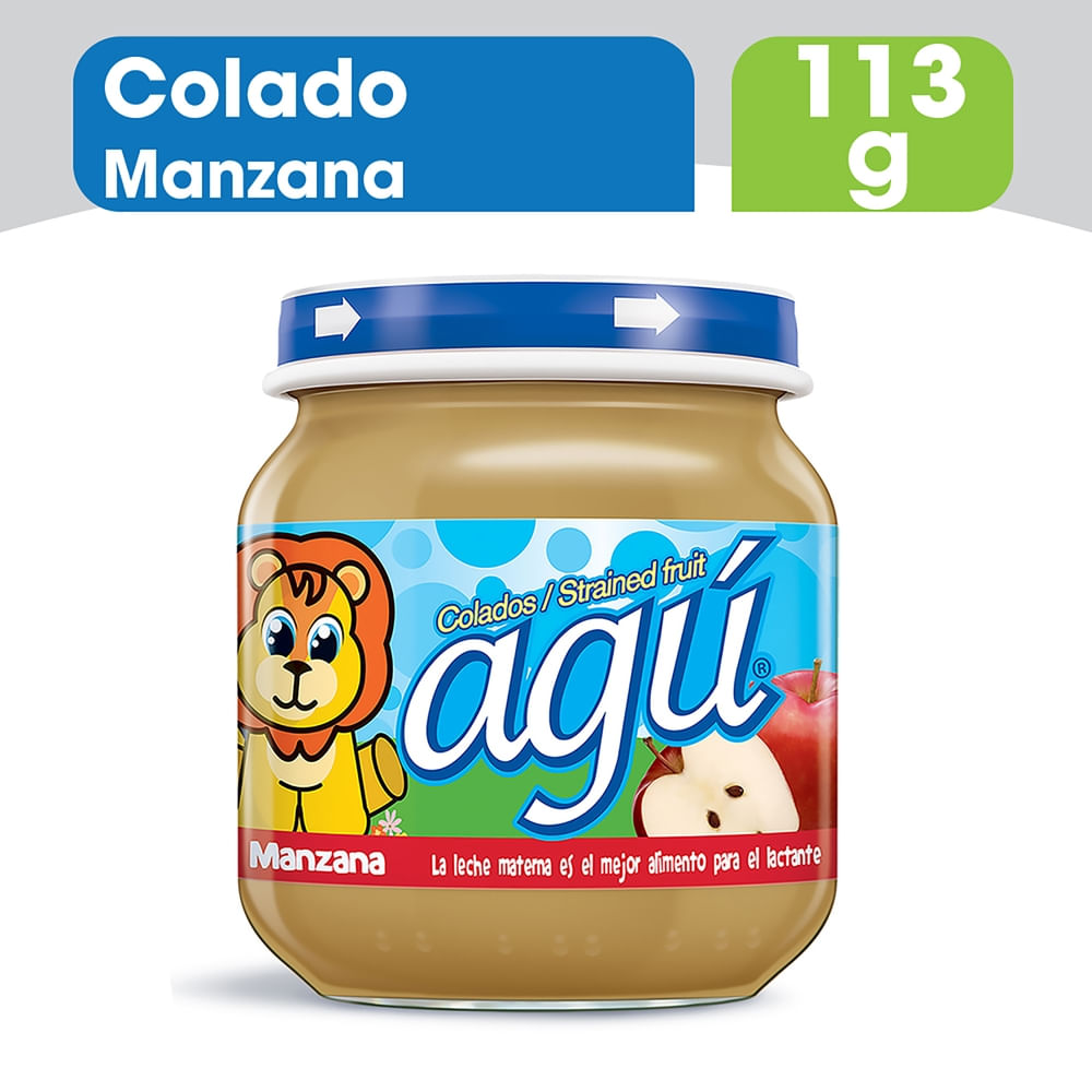 Colado Agú Para Bebé Sabor Manzana - 113 G