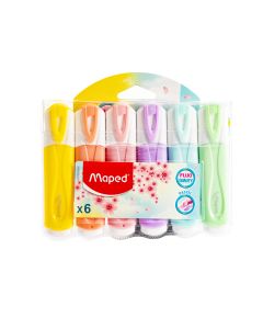 Resaltador Fluomaped Pastel 6und