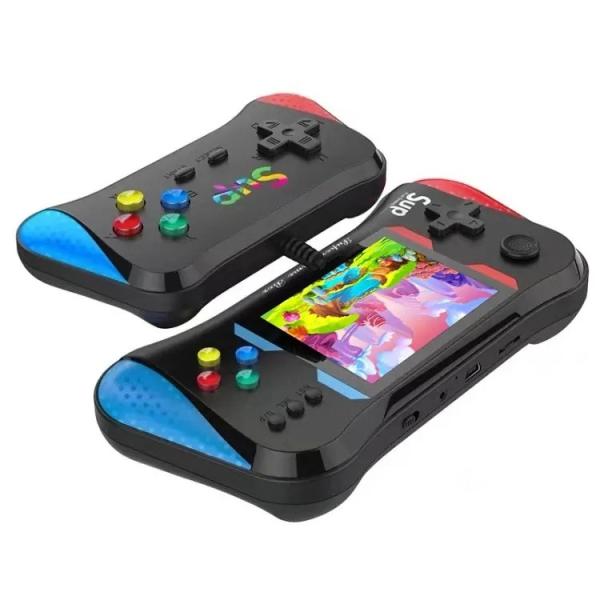 Consola Video Juego Sup X7M-2 3.5" Lcd Game Box L Con 500 Juegos Con Control Extra Negro