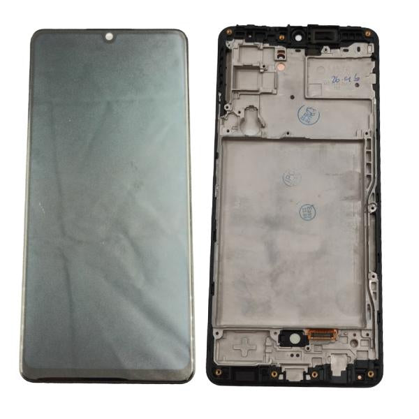 Lcd Pantalla Samsung Galaxy A42 Pequeña Completa Negra Con Marco