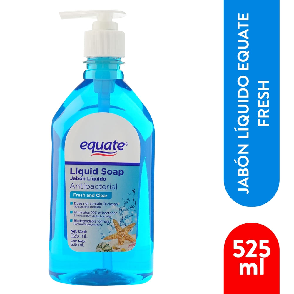 Jabón Líquido Equate Antibacterial Fresh - 525 Ml