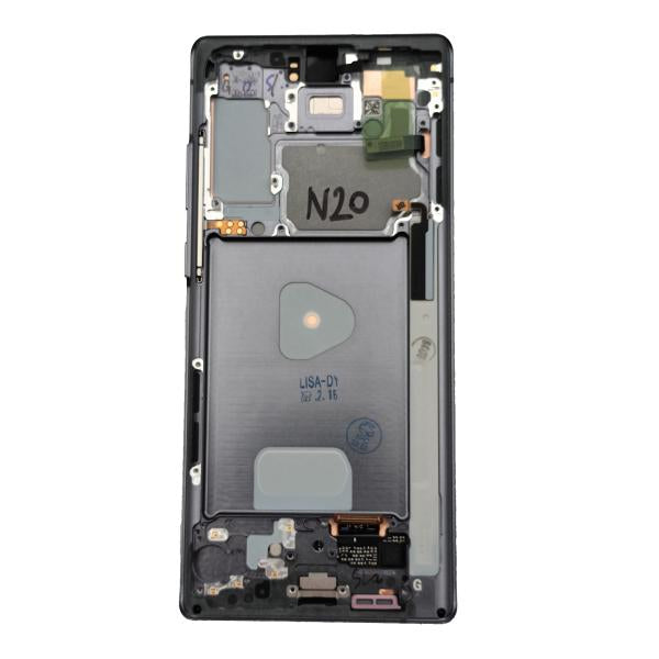 Lcd Pantalla Samsung Galaxy Note 20 N981 Completa Azul Con Marco