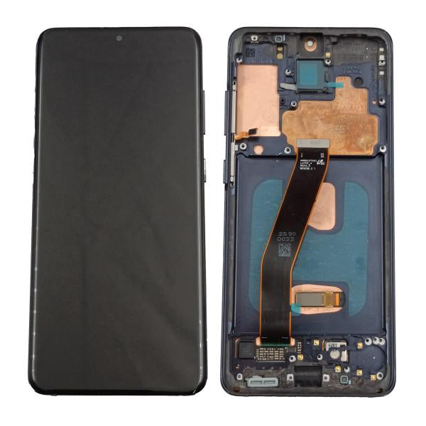 Lcd Pantalla Samsung Galaxy S20 Completa Negra Con Marco