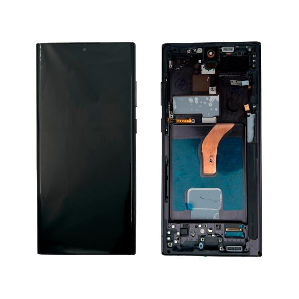 Lcd Pantalla Samsung Galaxy S22 Ultra Completa Negra Con Marco