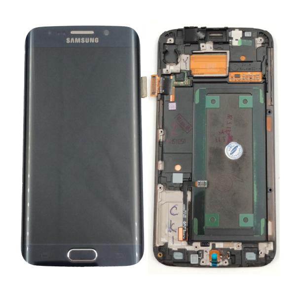Lcd Pantalla Samsung Galaxy S6 Edge G925 Completa Azul Con Marco