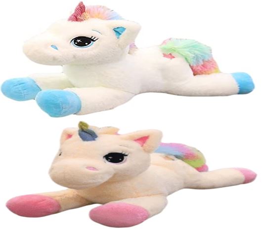 Peluche Unicornio Estrella 1 Unidad / 2 Colores A Elegir 55 Cm