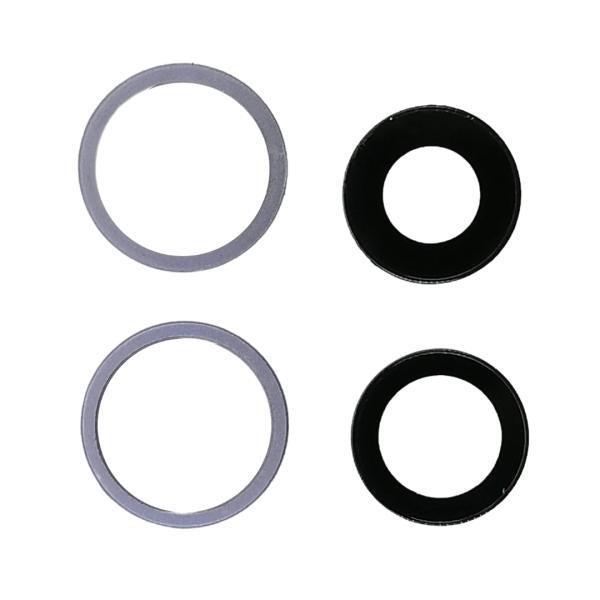 Lente Camara Iphone 12 Morado Con Marco