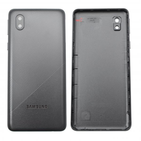 Tapa Samsung Galaxy A01 Core Negra Sin Marco