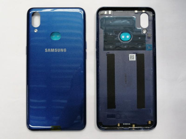 Tapa Samsung Galaxy A10S Azul Con Marco