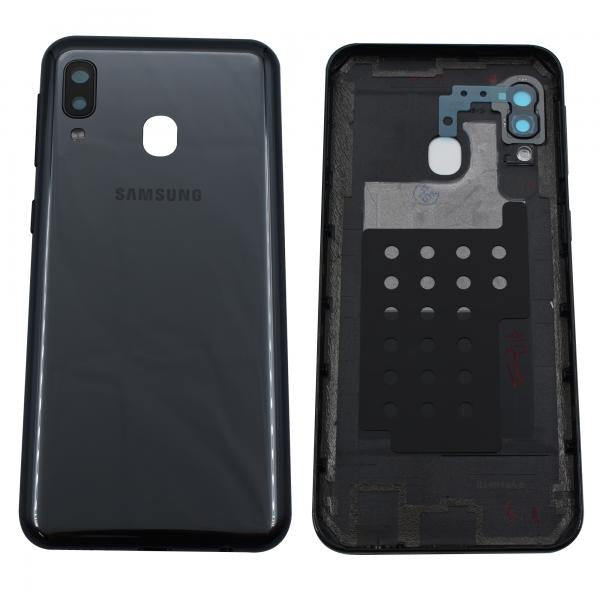 Tapa Samsung Galaxy A20E Negra Sin Marco