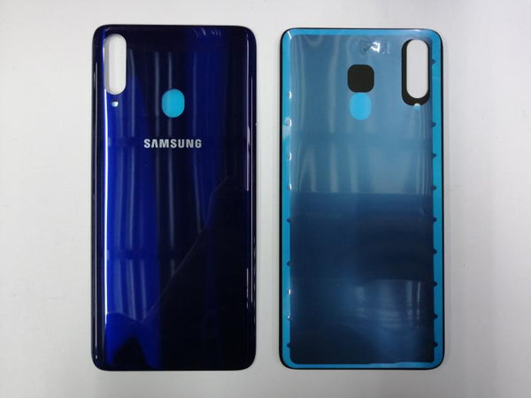 Tapa Samsung Galaxy A20S Azul Sin Marco