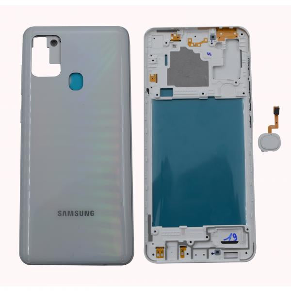 Tapa Samsung Galaxy A21S Blanca Con Marco