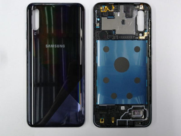 Tapa Samsung Galaxy A30S Negra Con Marco