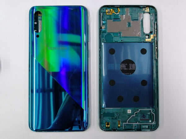 Tapa Samsung Galaxy A30S Verde Con Marco