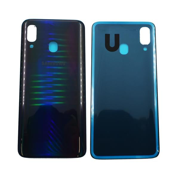 Tapa Samsung Galaxy A40 Negra Sin Marco
