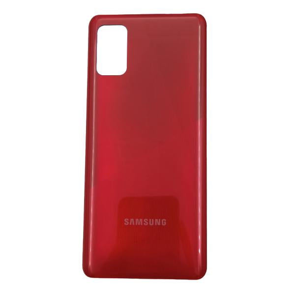 Tapa Samsung Galaxy A41 Roja Sin Marco