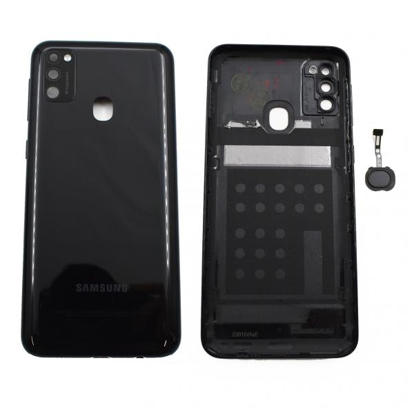 Tapa Samsung Galaxy M21 Negra Con Marco