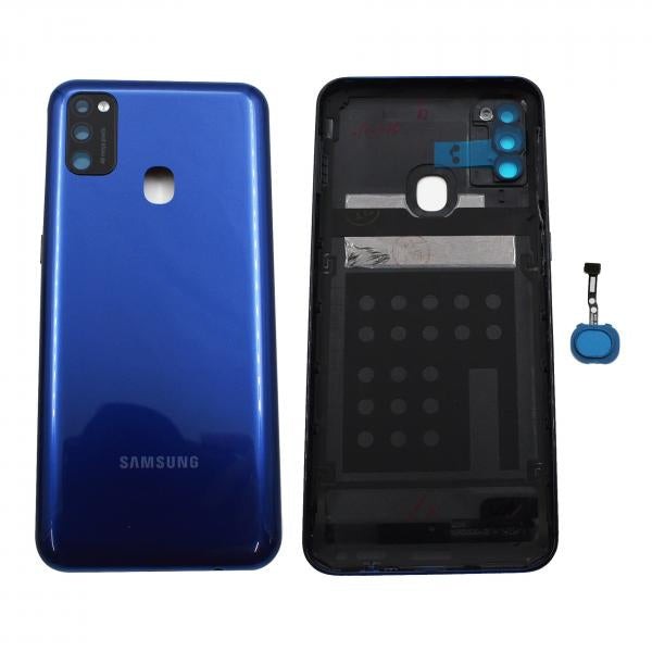 Tapa Samsung Galaxy M21 Azul Con Marco