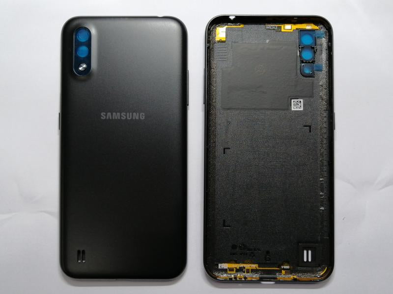 Tapa Samsung Galaxy A01 Negra Con Marco