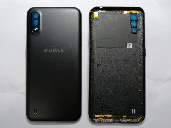 Tapa Samsung Galaxy A01 Negra Con Marco
