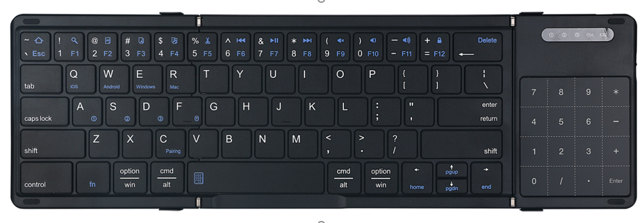TECLADO INALAMBRICO BK-077T NEGRO
