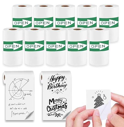 ROLLO ADHESIVO PARA IMPRESORA BLANCO
