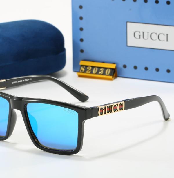 LENTES DE SOL GUCCI 82030 NEGRO POLARIZADO AZUL