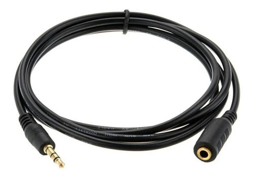 Cable Adaptador 3.5Mm De Macho A Hembra 5 Metros Negro