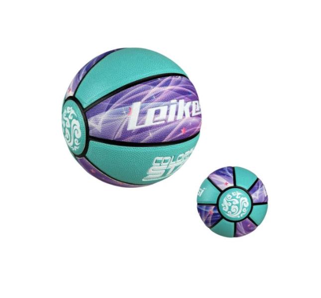 Bola De Basketball Morada Verde