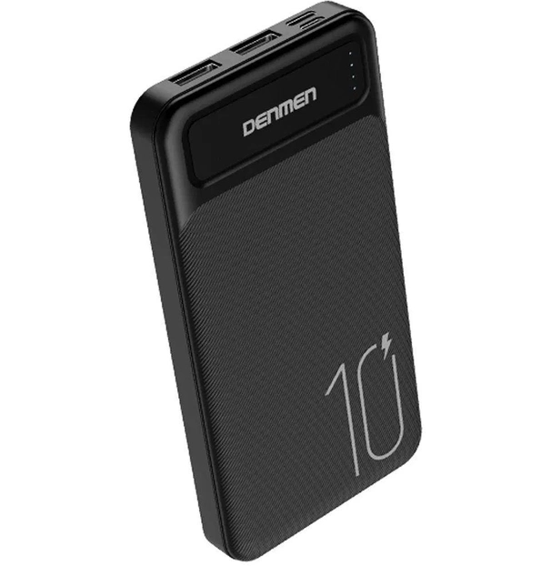 Bateria DE Emergencia Denmen Power Bank 10000 MAH DP09 Negro