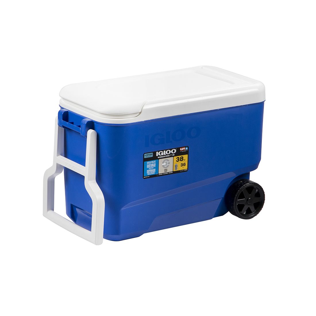 Hielera Con Agarradera Y Rueda Plástica Igloo 36lt