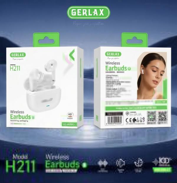 Audifono Manos Libres H211 Gerlax Blanco