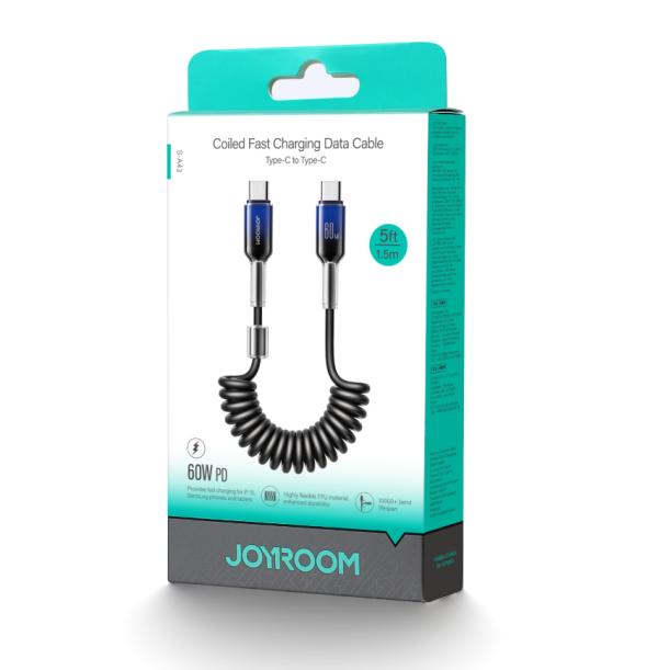 CABLE USB TIPO C S-A43 JOYROOM 1.5M NEGRO C-C