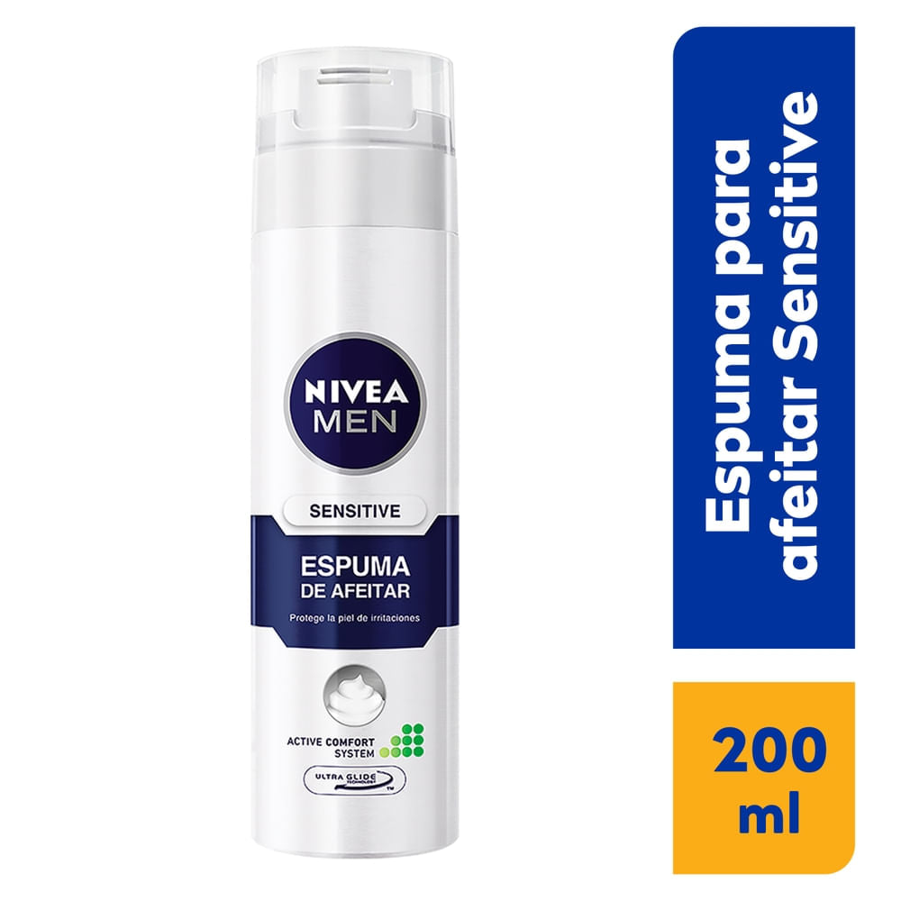 Espuma Nivea Men Para Afeitar Sensitive - 200 Ml