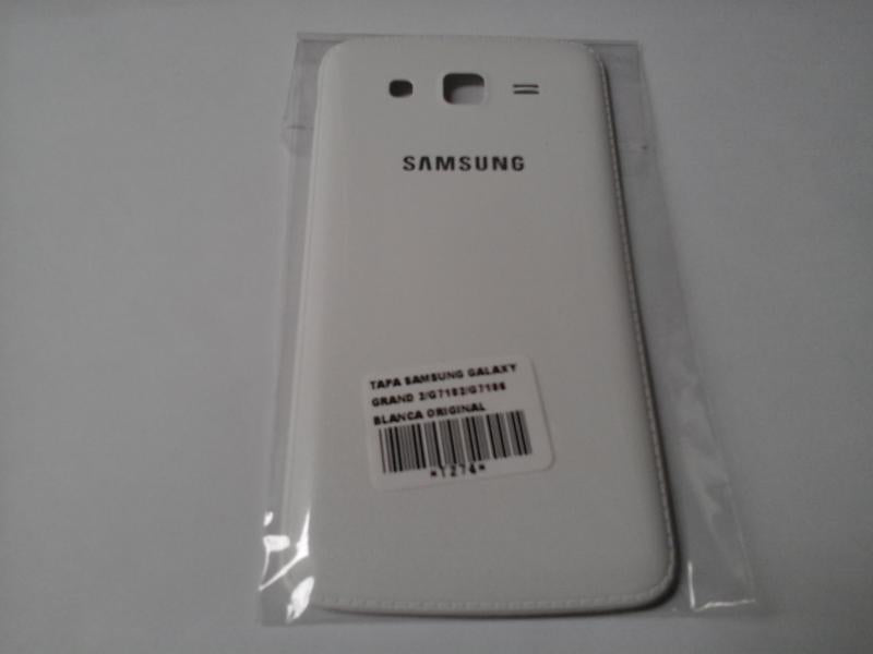 Tapa Samsung Galaxy Grand 2 G7102 G7106 Blanca Sin Marco