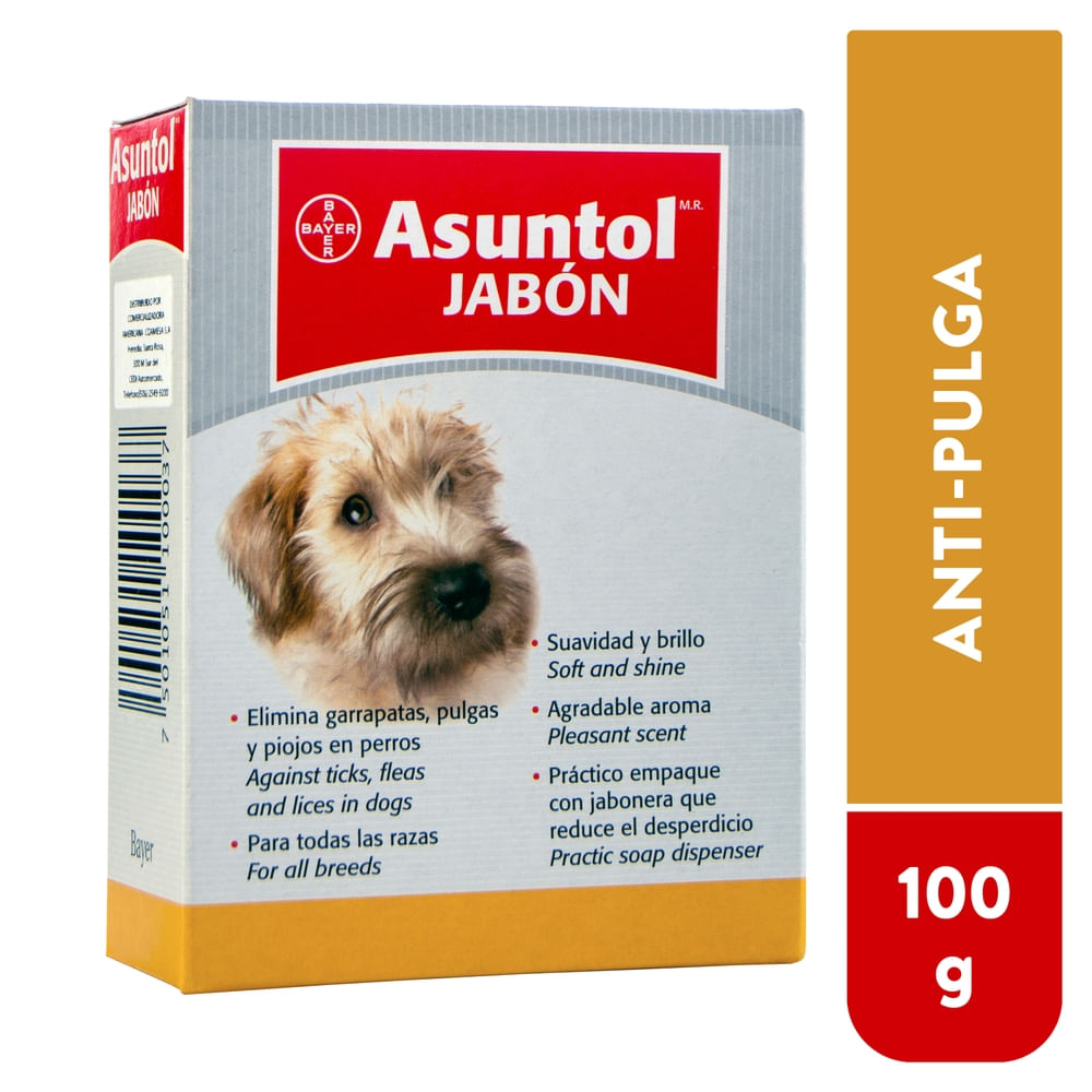 Jabón Asuntol Para Perro Anti Pulgas - 100 G