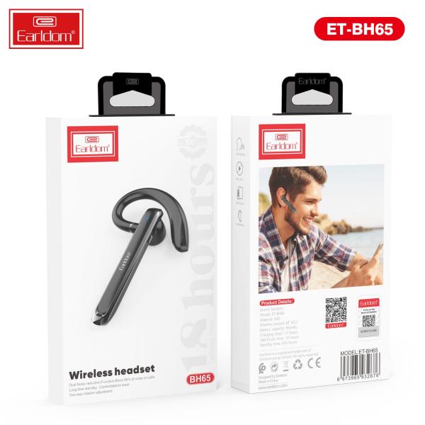 Audifonos Manos Libres Bluetooth Stereo MP3 Earldom ET-BH65 Negro