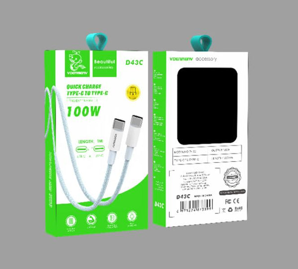 Cables C A Tipo-C  D43C  Denmen Mix Color