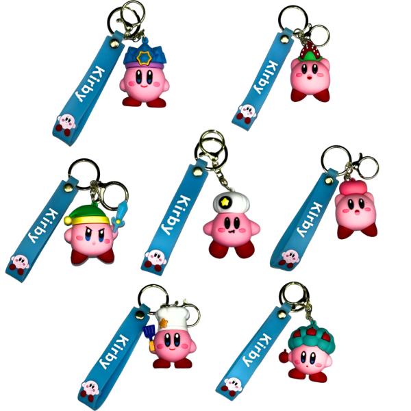 Llavero De Goma De Kirby - Por Unidad Varios Estilos A Elegir