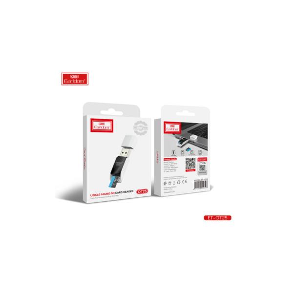 Lector De Memoria Micro Sd Et-Ot25 Earldom Blanco