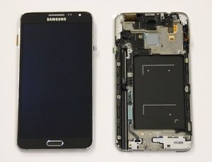 Lcd Pantalla Samsung Galaxy Note 3 Neo N7505 Completa Gris Con Marco