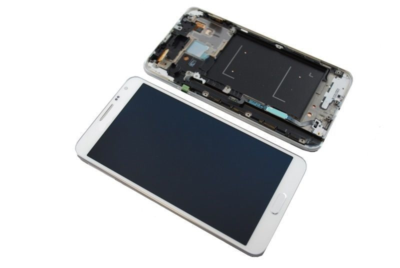 Lcd Pantalla Samsung Galaxy Note 3 Neo N7505 Completa Blanca Con Marco
