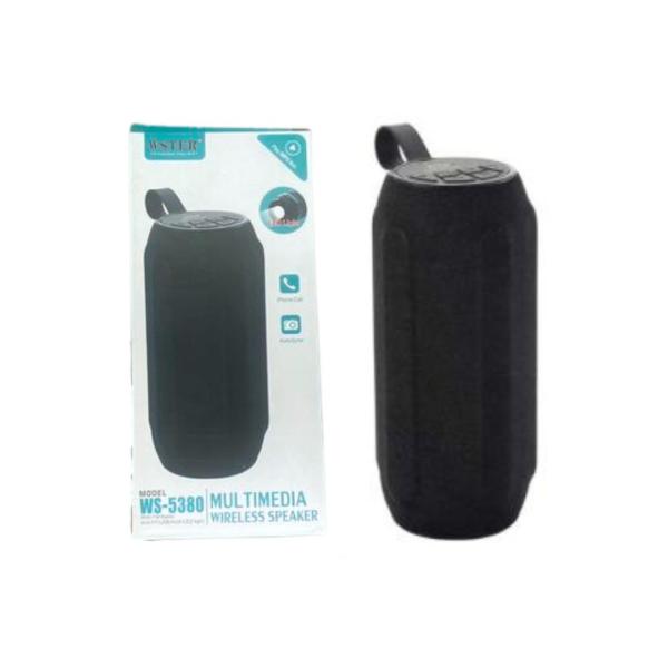 Bocinas Parlante Bluetooth Ws-5380 Con Linterna Negro