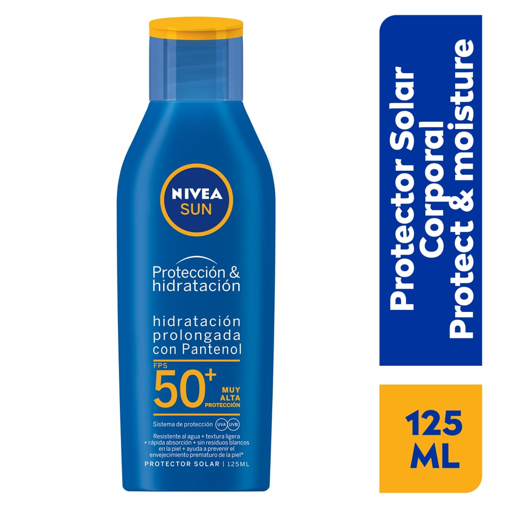Protector Solar Nivea Sun Hidratante FPS 50 - 125 Ml