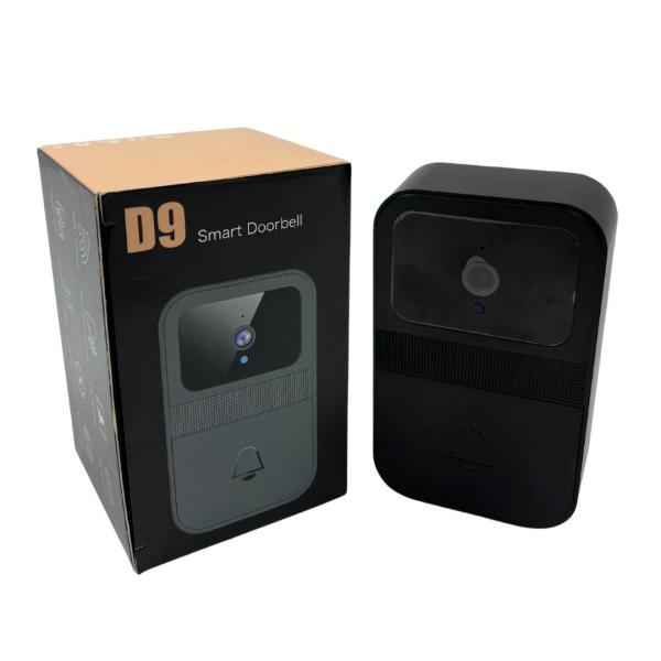 Timbre Inalambrico Para La Casa Con Camara Modelo D9 Gris Oscuro