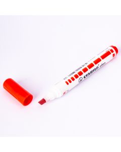 Marcador Pizarra Stabilo Biselado Rojo