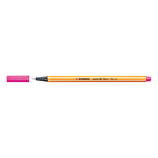 Pluma Point 88 Stabilo Rosa Neón